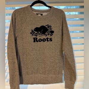 Roots Charcoal Crewneck Sweater size S